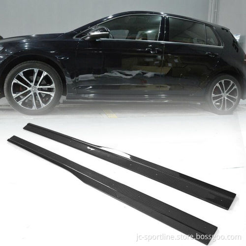 Volkswagen Golf 7 VII MK7 R/R-Line Carbon Side Skirt Extension Lip 2014-2019